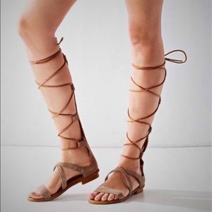 Gladiator Tall Summer Sandal 9 Seychelles Leather